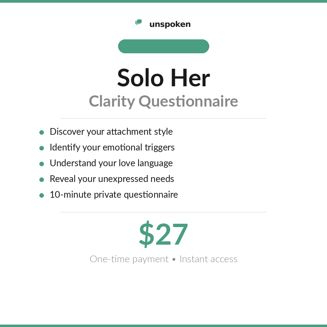 Solo Her — Your Clarity Questionnaire
