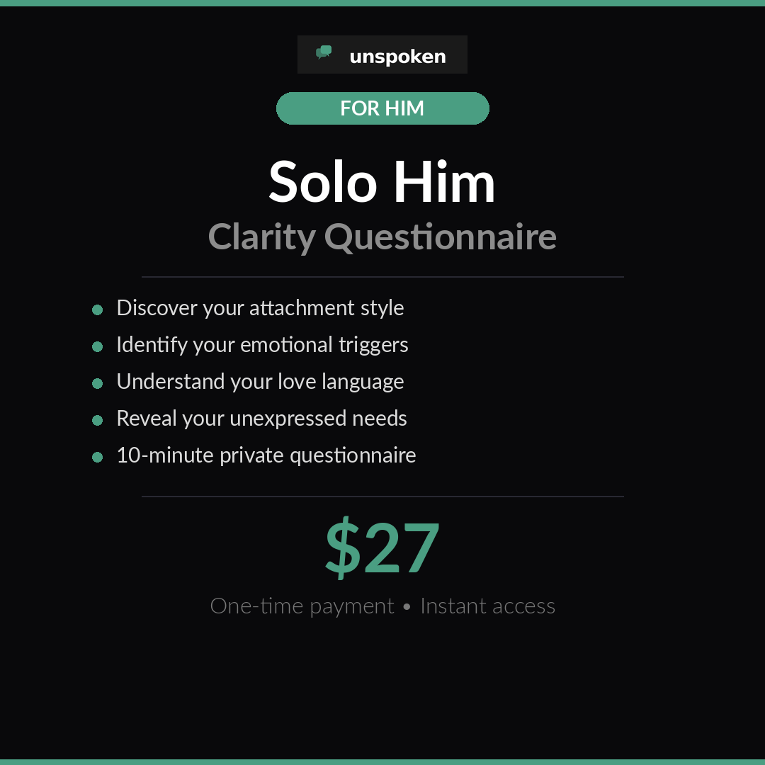 Solo Him — Your Clarity Questionnaire